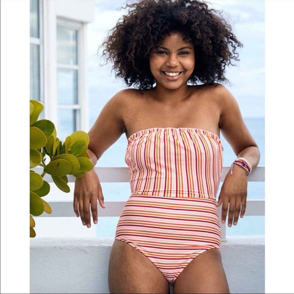 Aerie One Piece Bandeau Swimsuit - Size M